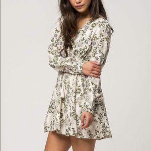 Free People Floral Stealing Fire Mini Tunic Dress